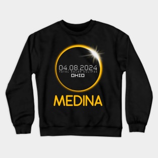 MEDINA Ohio Total Solar Eclipse April 8 2024 Ohio Crewneck Sweatshirt